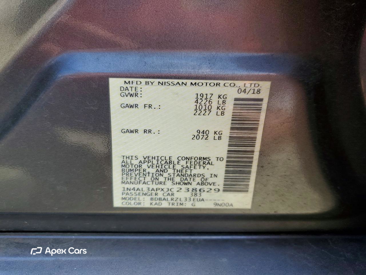 Nissan Altima 2018
