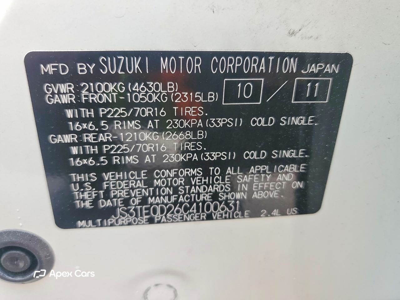 Suzuki Grand Vitara 2012
