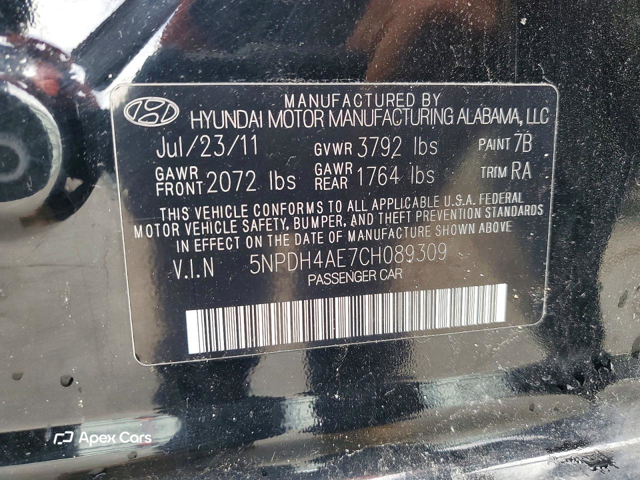 Hyundai Elantra 2012