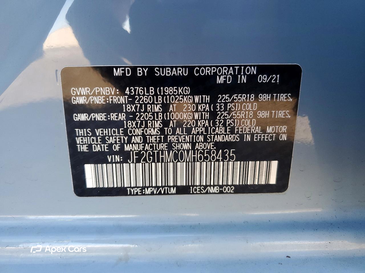 Subaru XV 2021