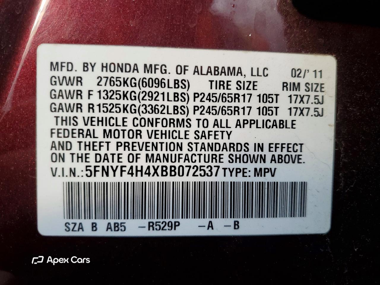 Honda Pilot 2011