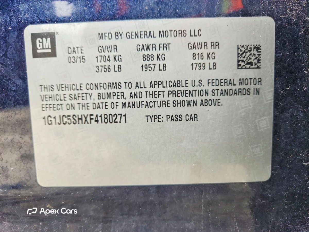 Chevrolet Sonic 2015