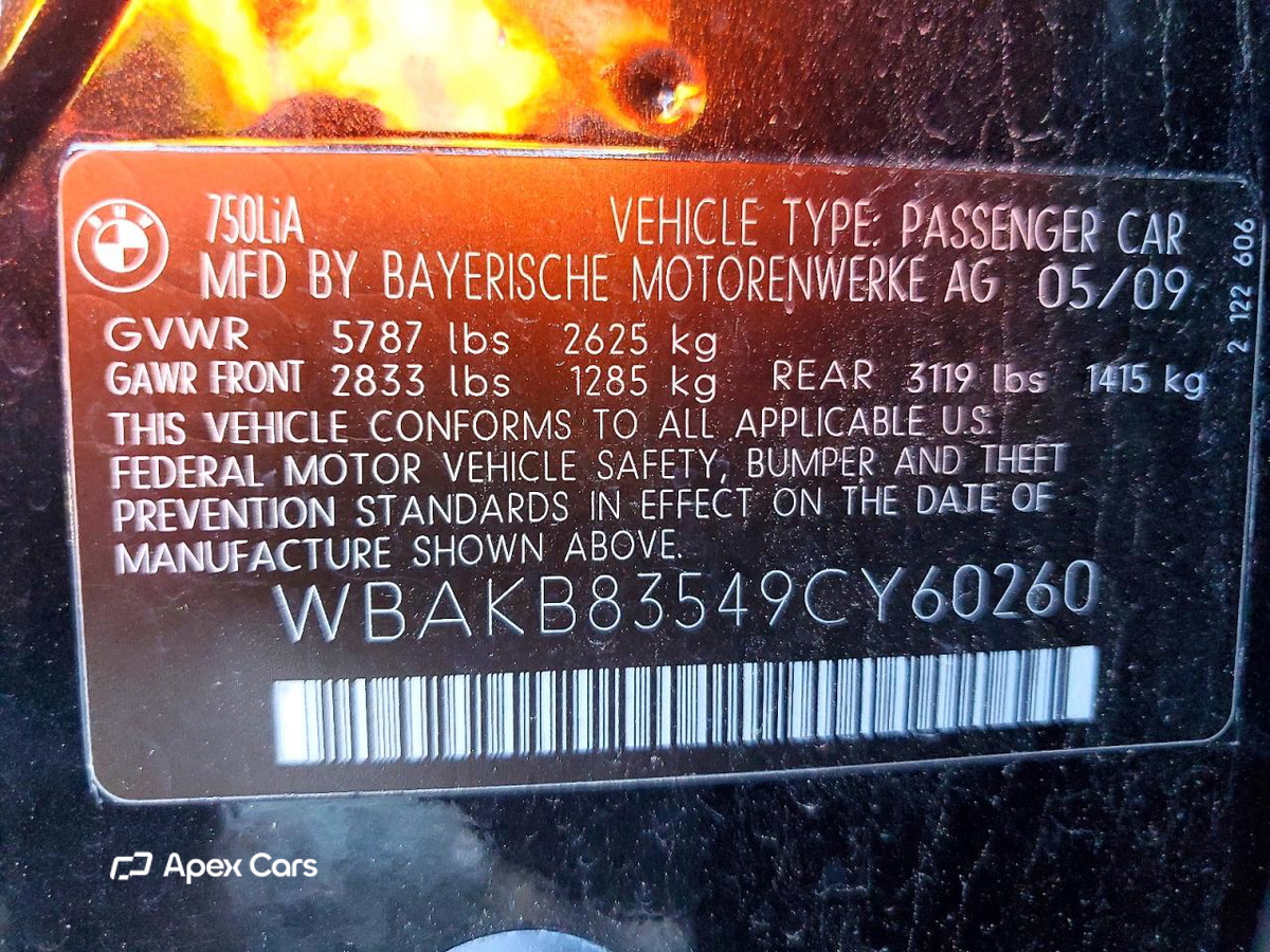 BMW Series 7 2009