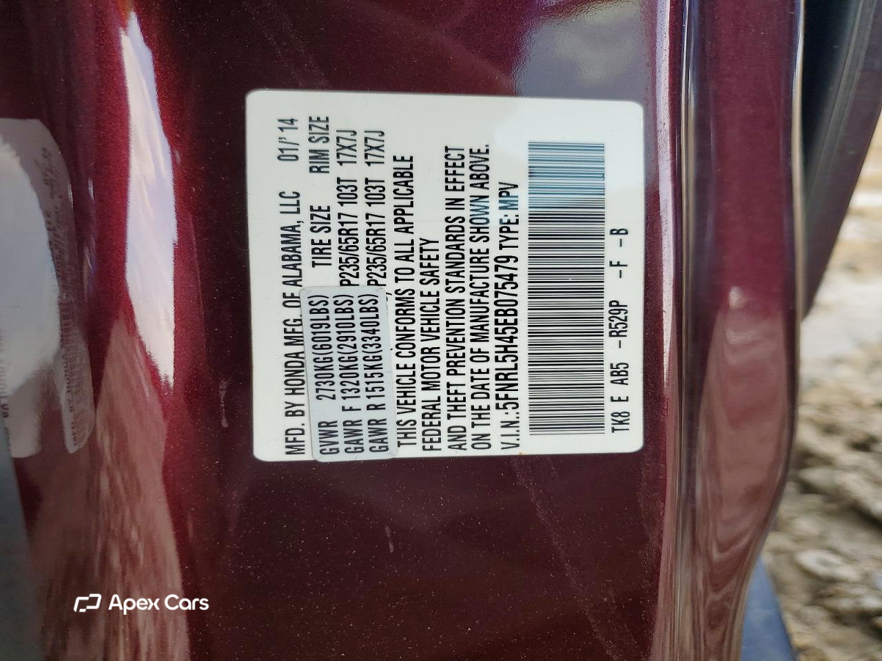 Honda Odyssey 2014