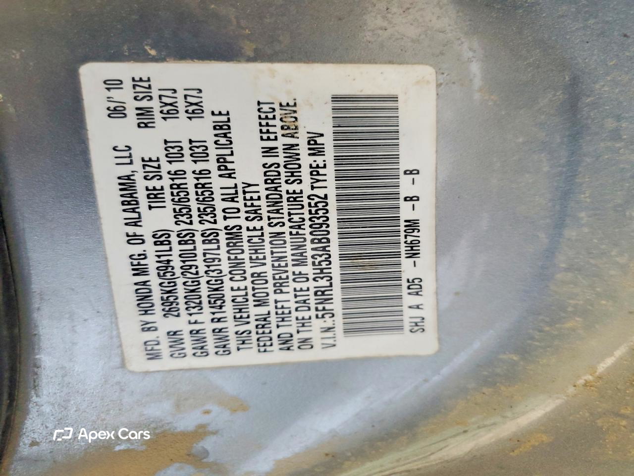 Honda Odyssey 2010