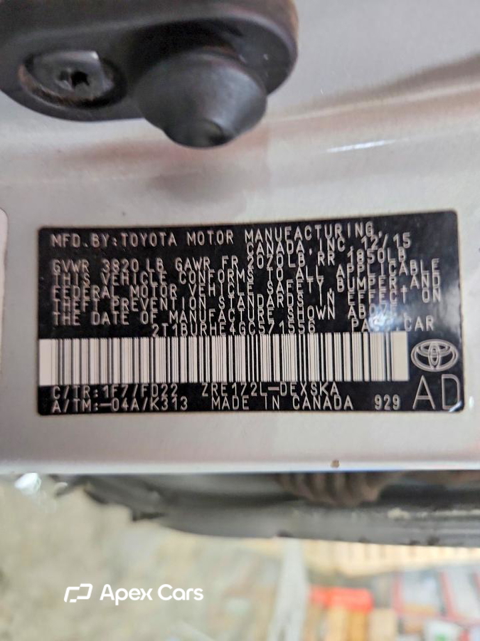 Toyota Corolla 2016