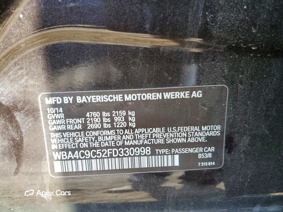 BMW Series 4 2015