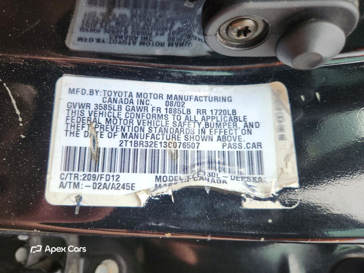 Toyota Corolla 2003