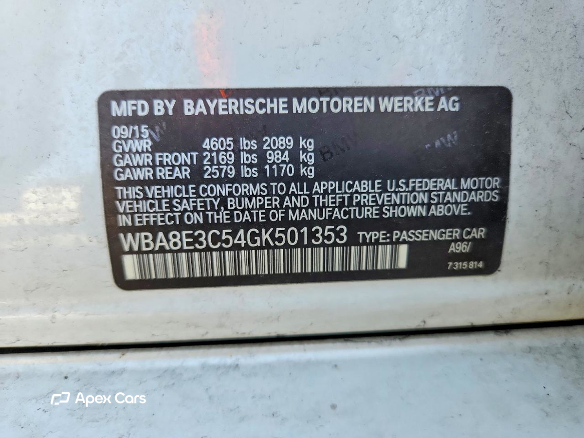 BMW Series 3 2016