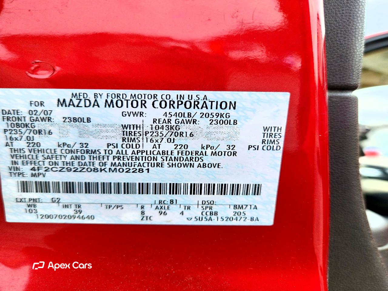 Mazda Tribute 2008
