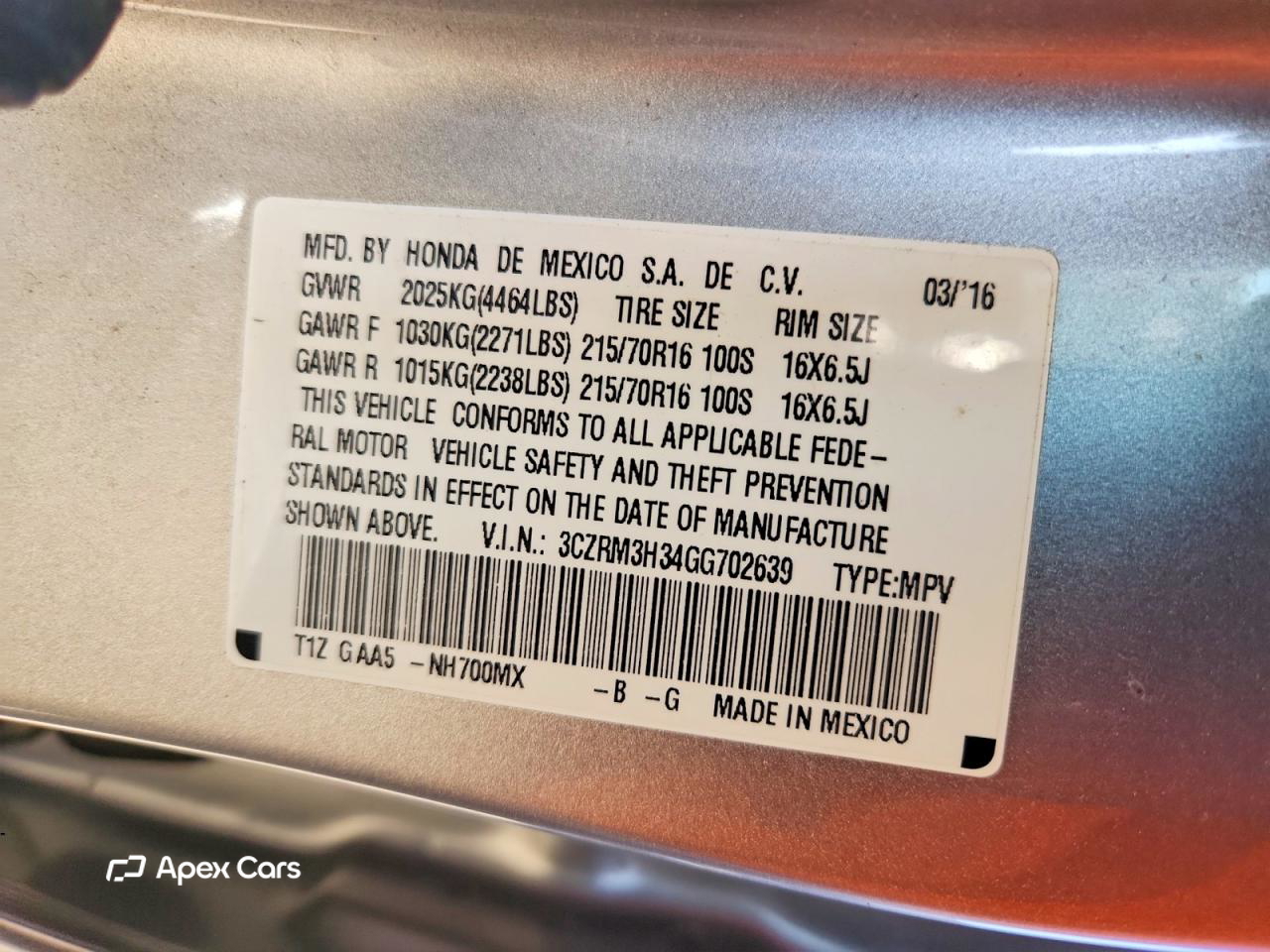 Honda CR-V 2016