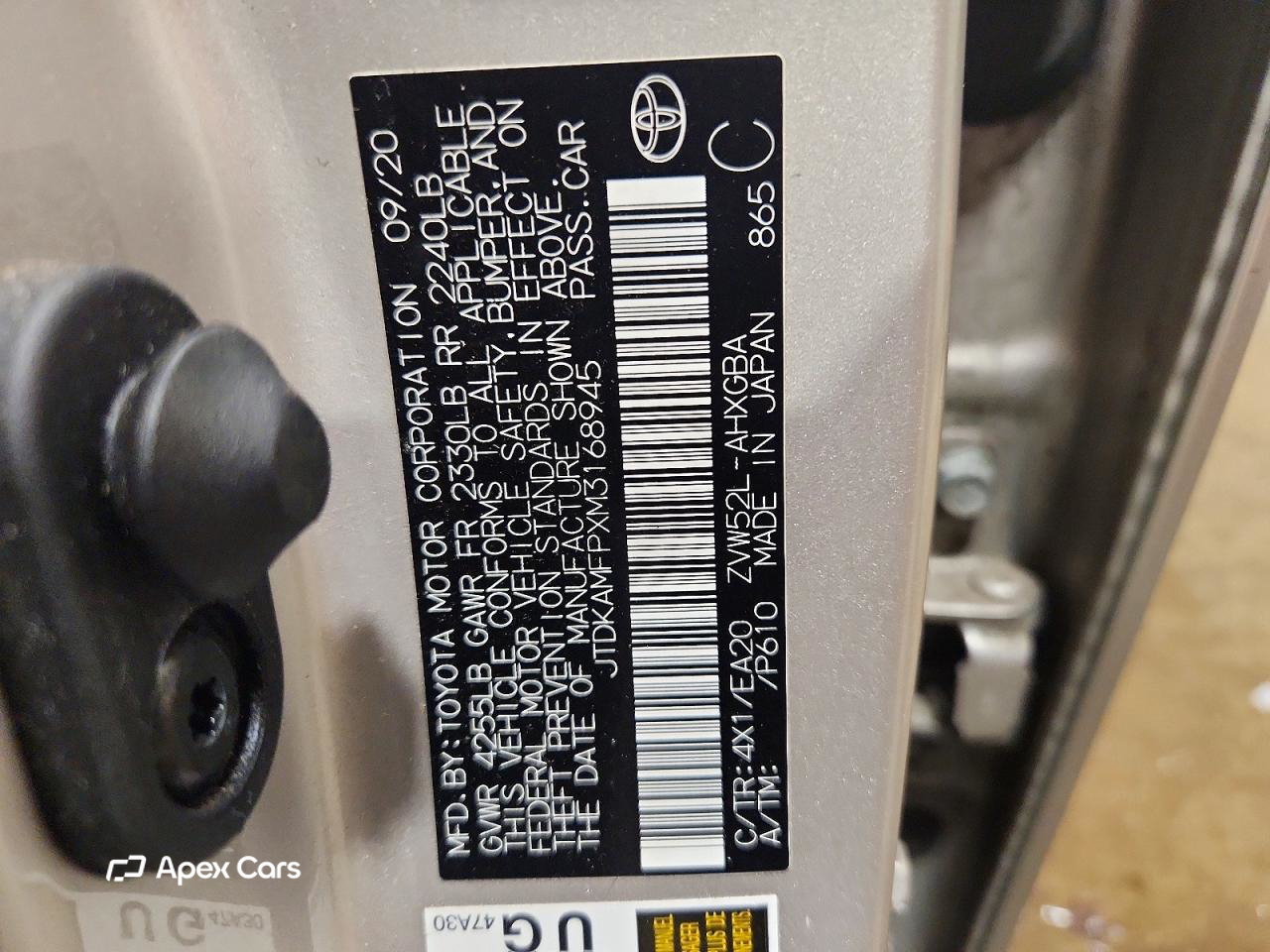 Toyota Prius 2021