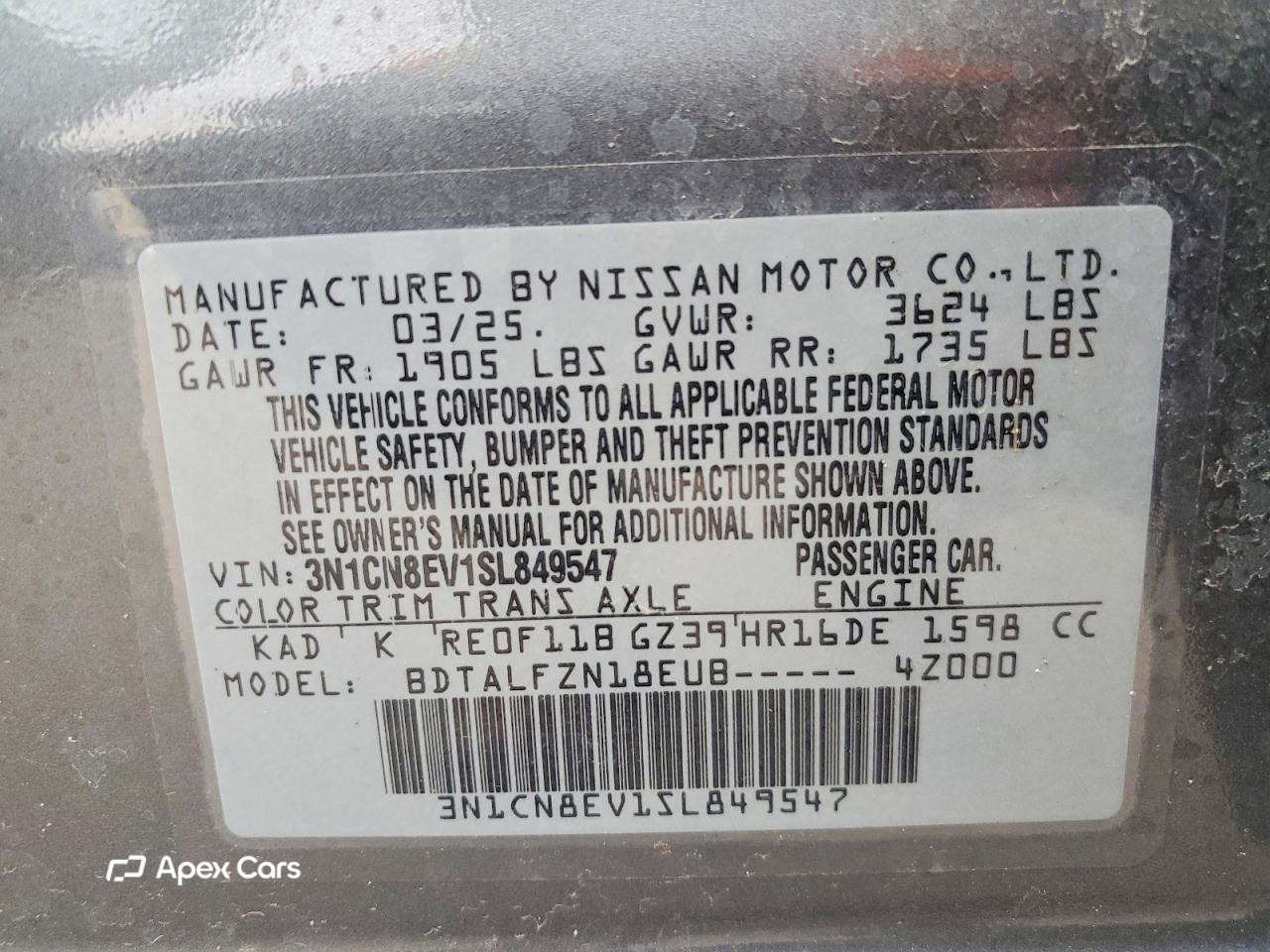 Nissan Versa 2025
