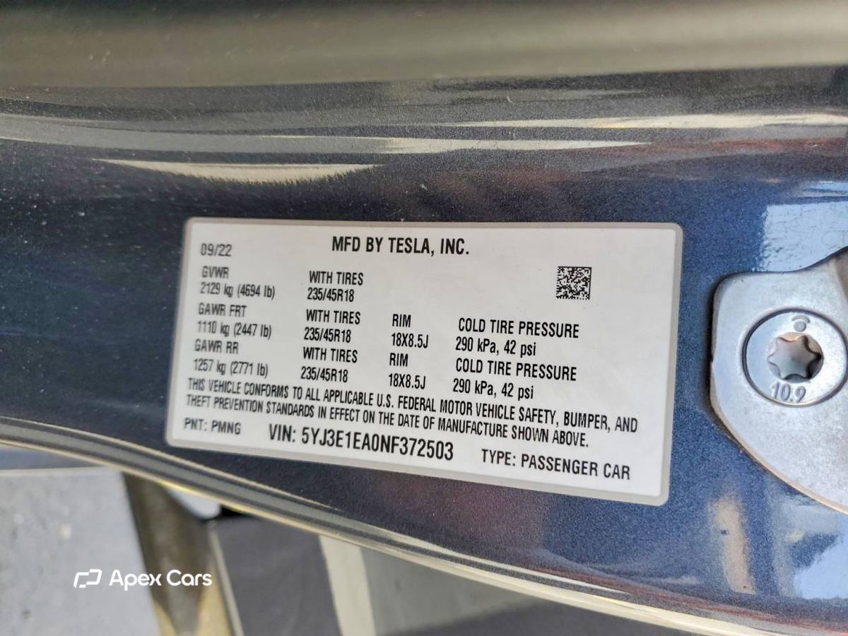 Tesla Model 3 2022
