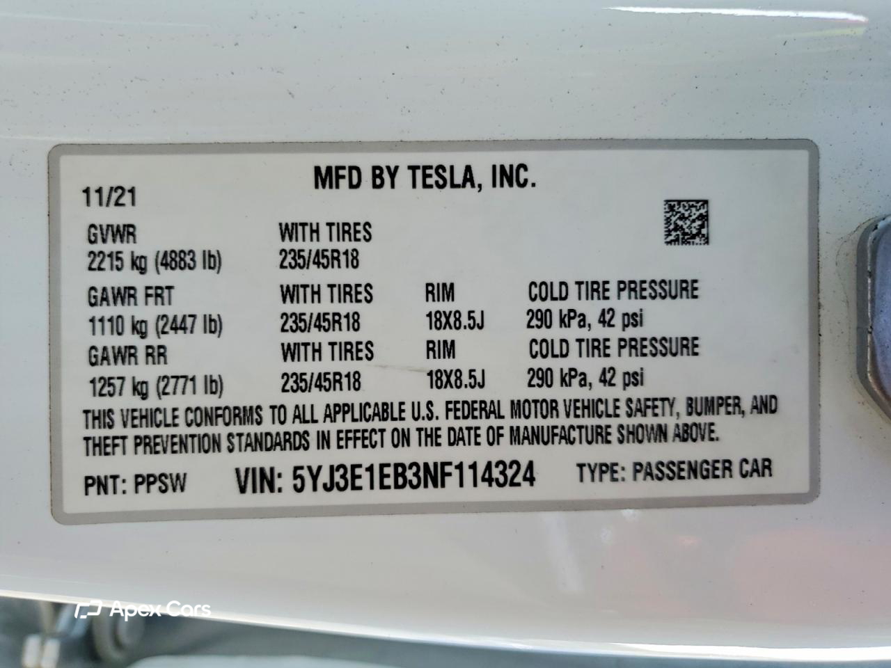 Tesla Model 3 2022