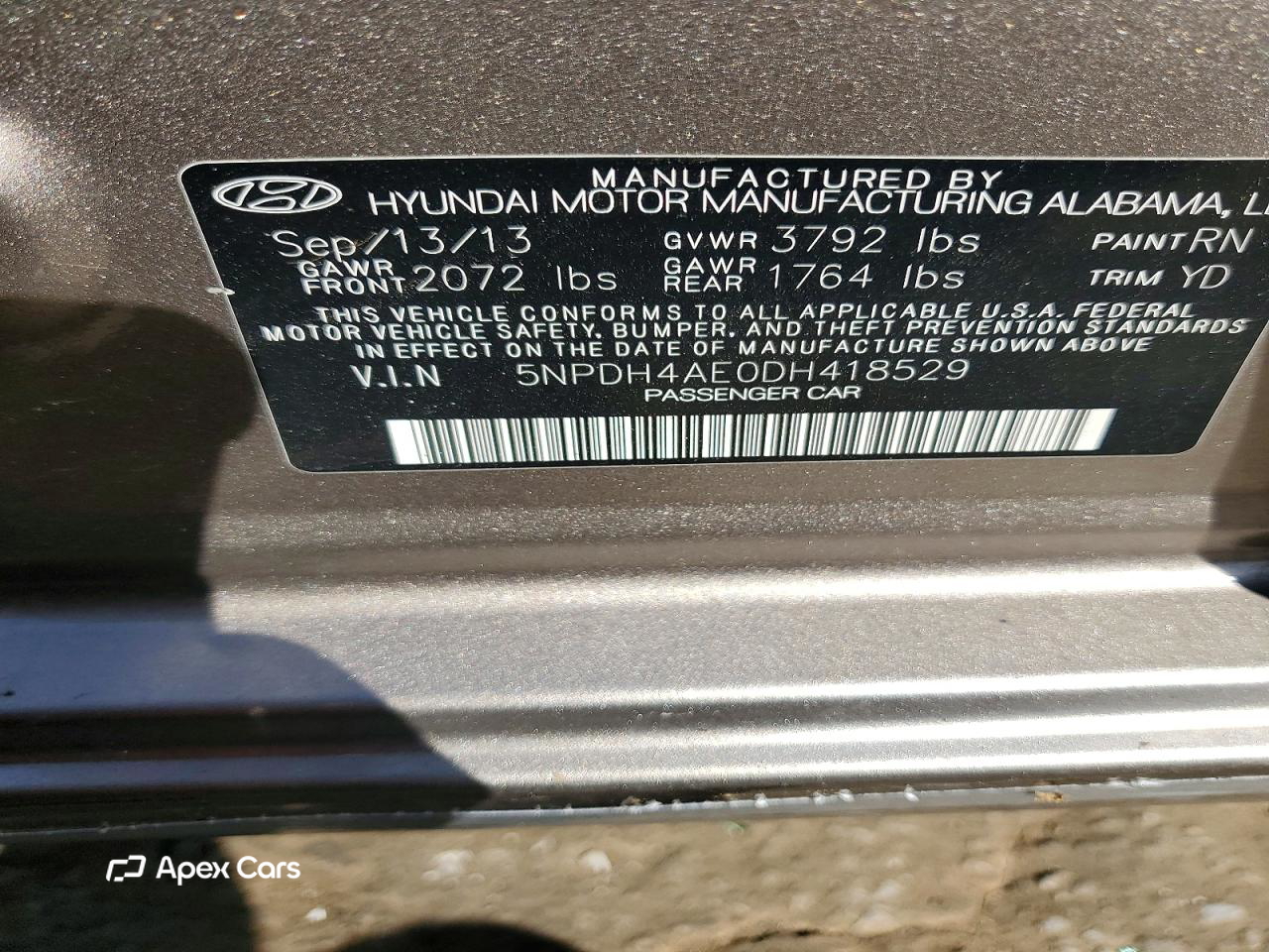 Hyundai Elantra 2013