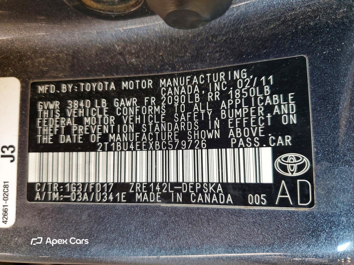 Toyota Corolla 2011