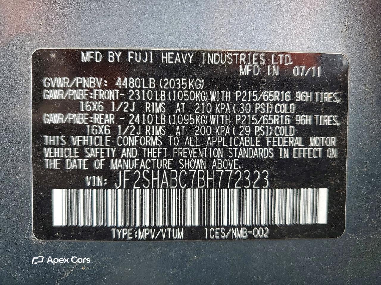 Subaru Forester 2011