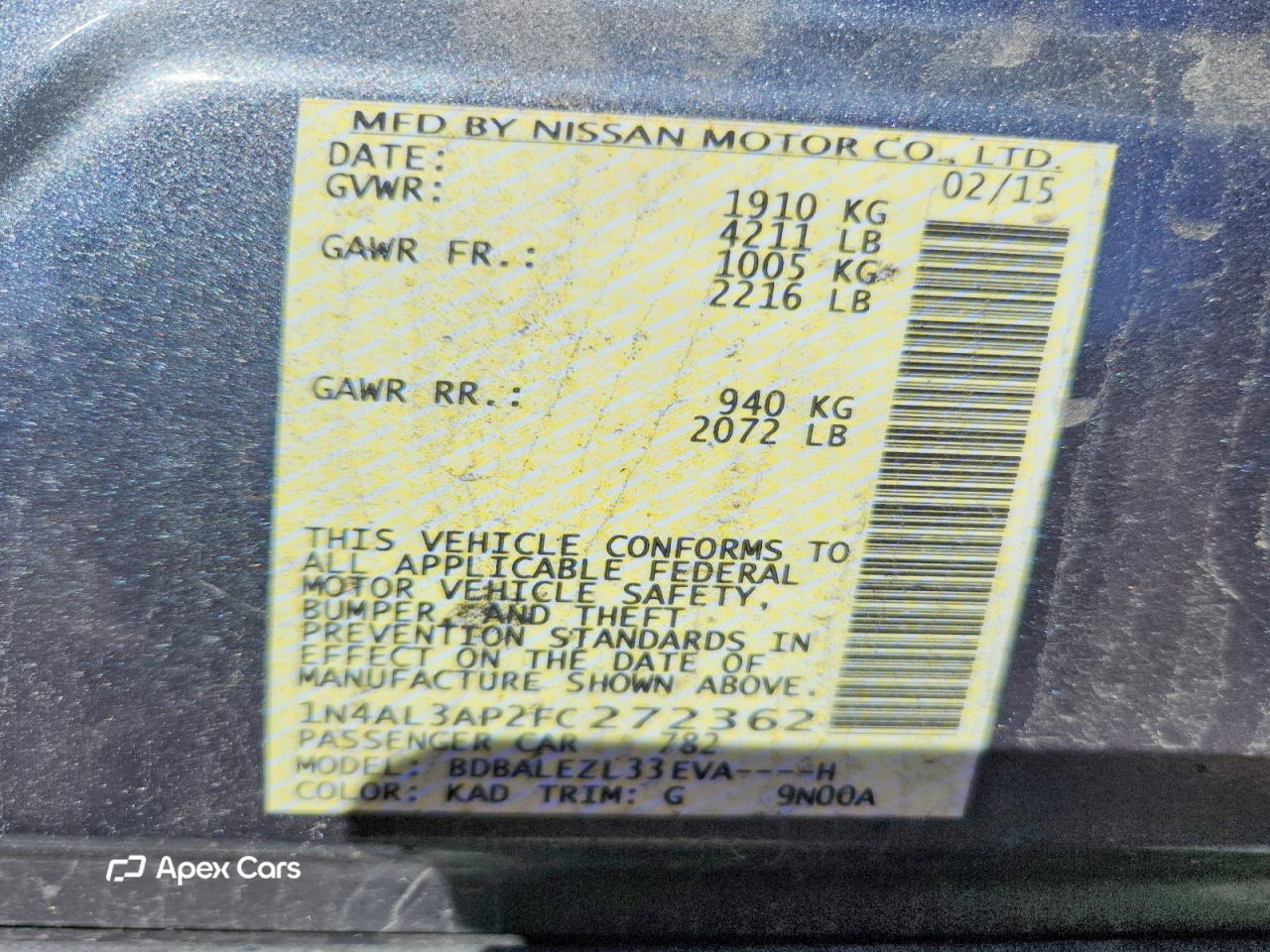 Nissan Altima 2015