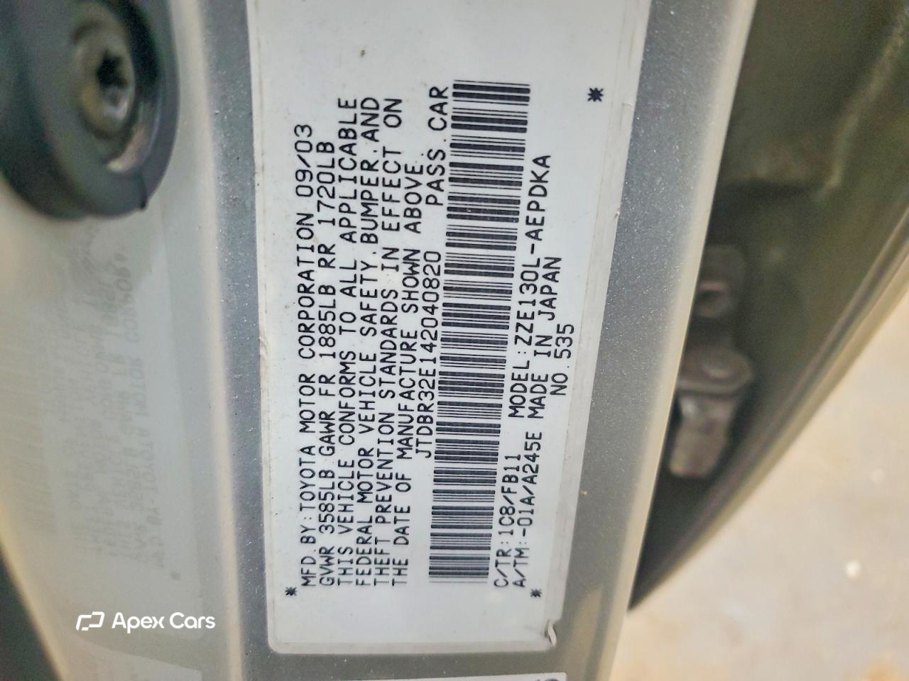 Toyota Corolla 2004