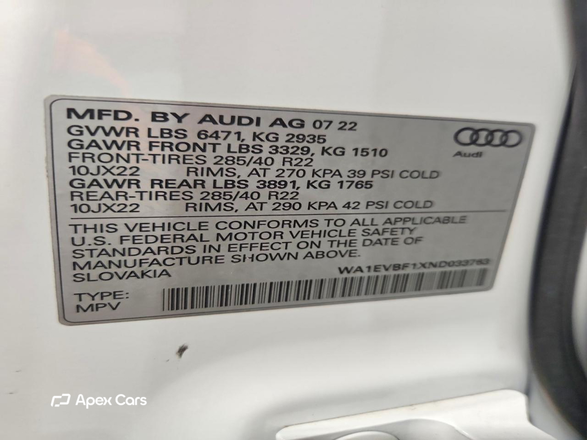 Audi Q8 2022