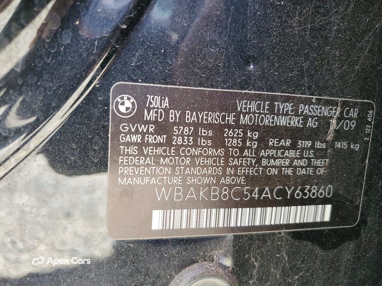BMW Series 7 2010
