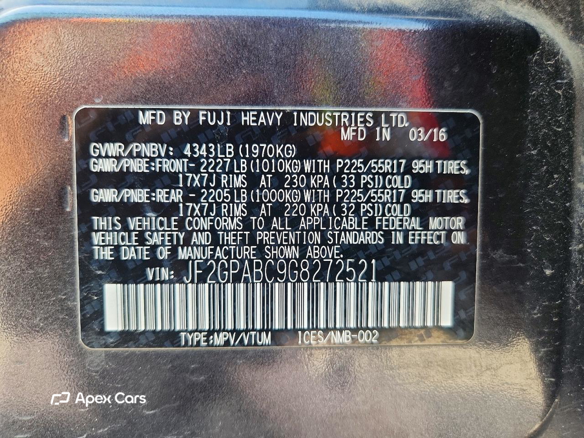 Subaru XV 2016