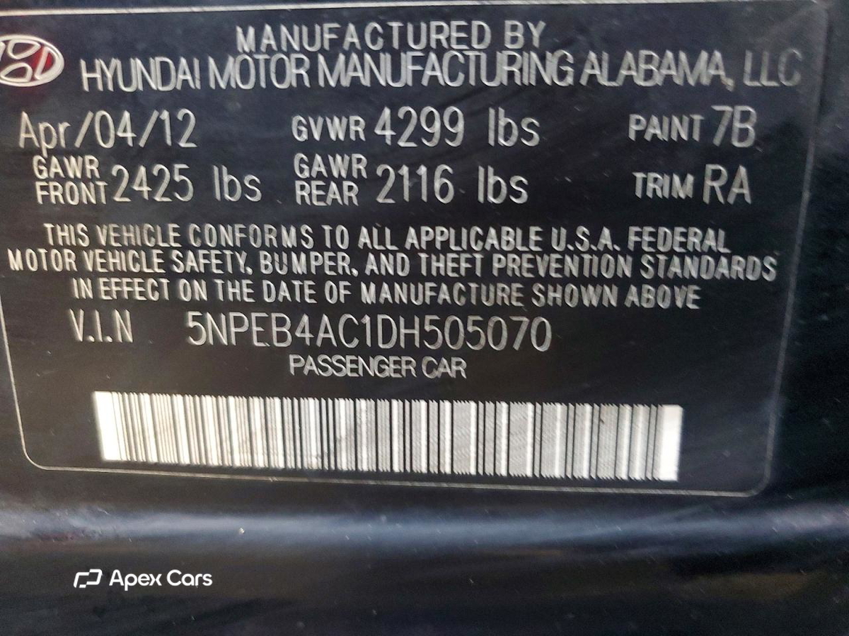 Hyundai Sonata 2013