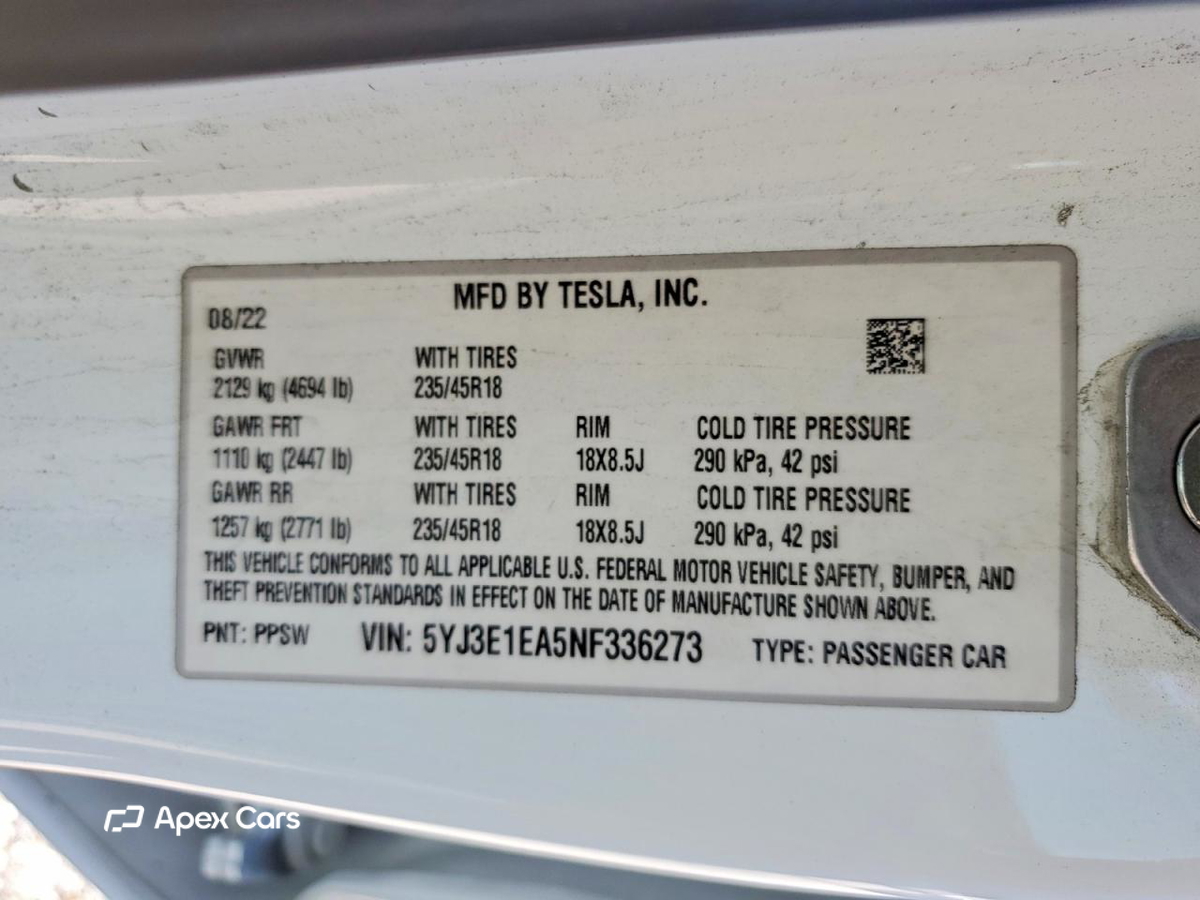 Tesla Model 3 2022