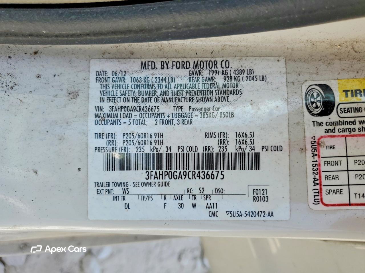 Ford Fusion 2012