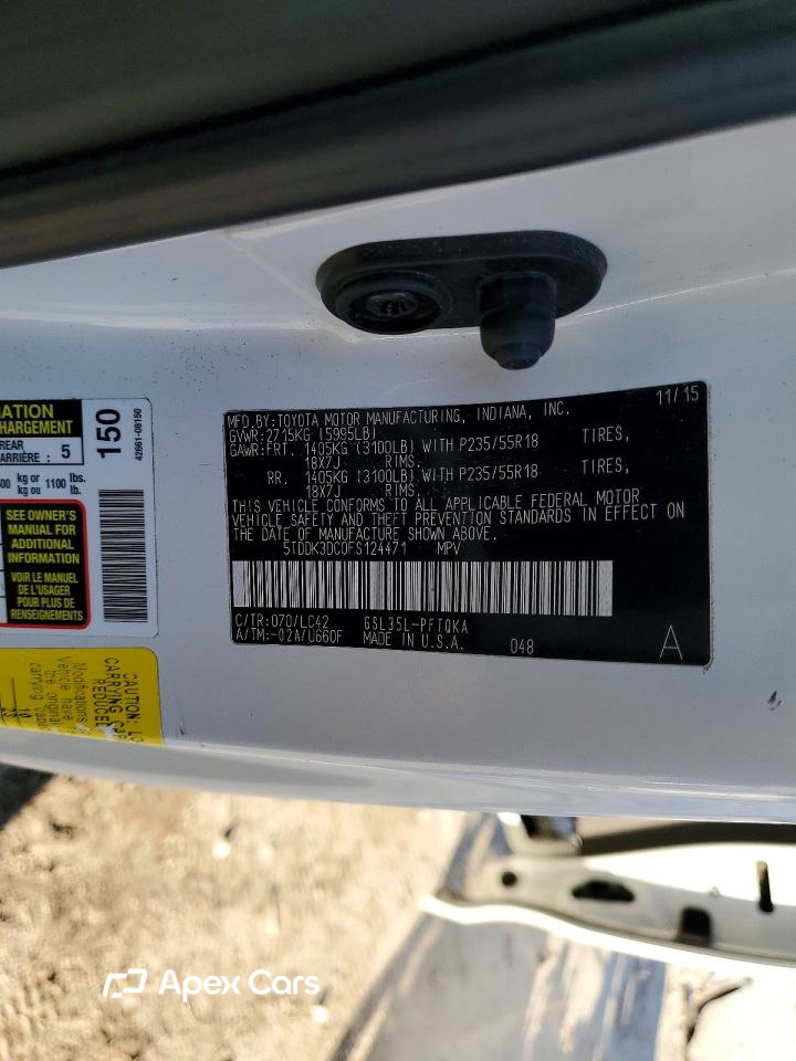Toyota Sienna 2015