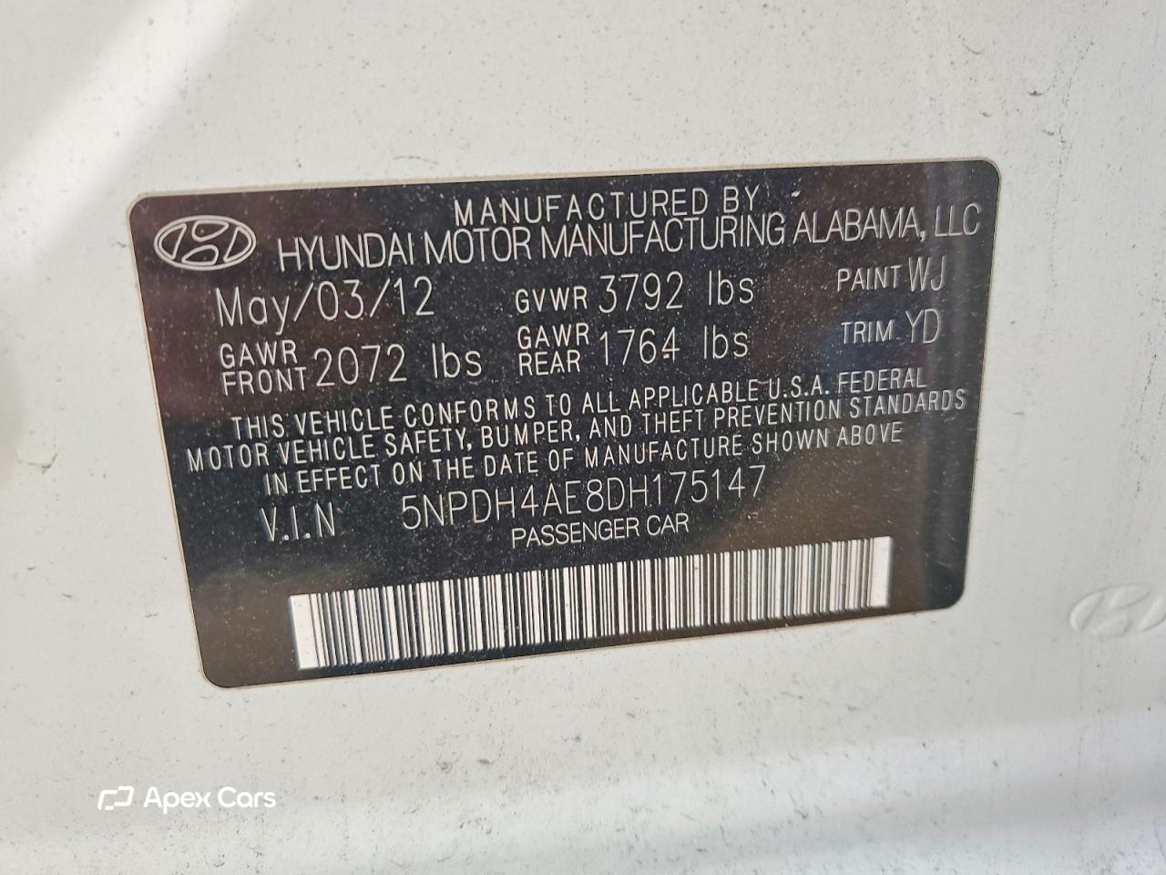 Hyundai Elantra 2013