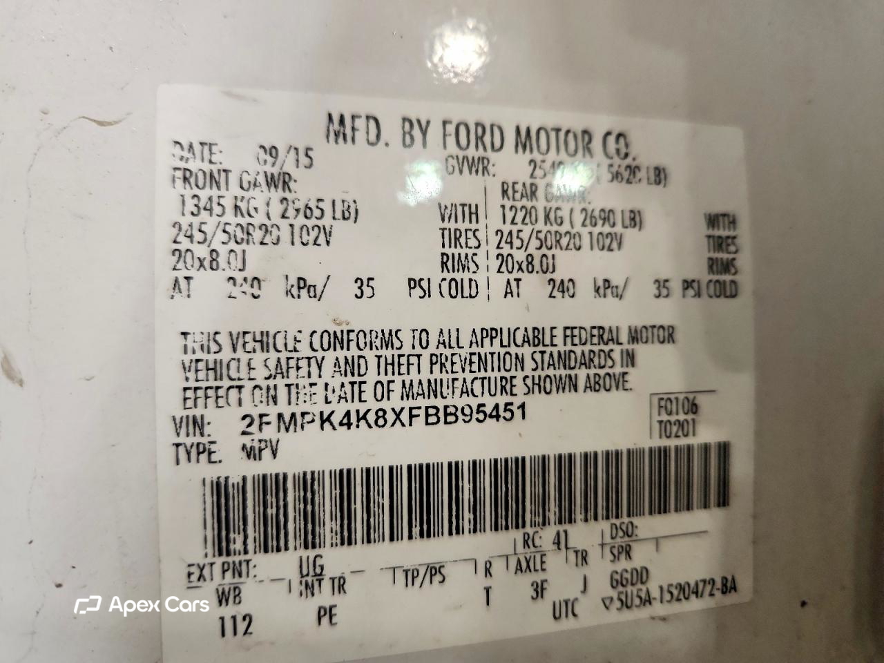 Ford Edge 2015
