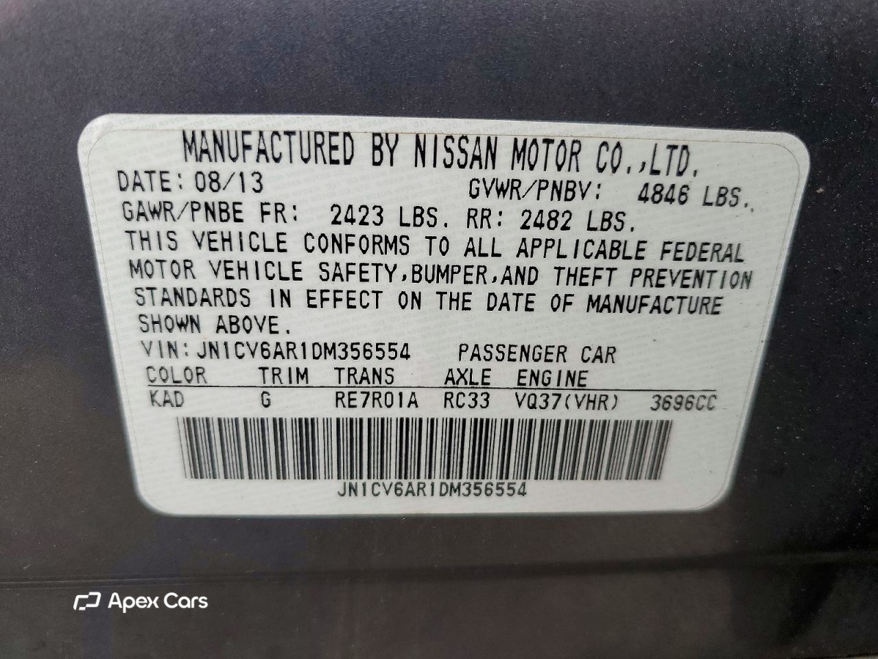 Infiniti G 2013