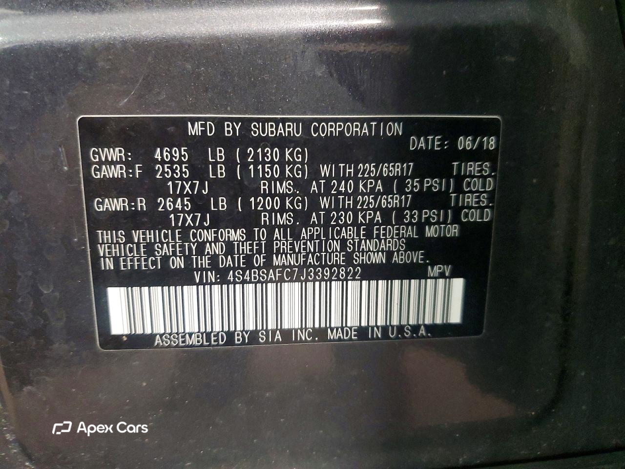 Subaru Outback 2018