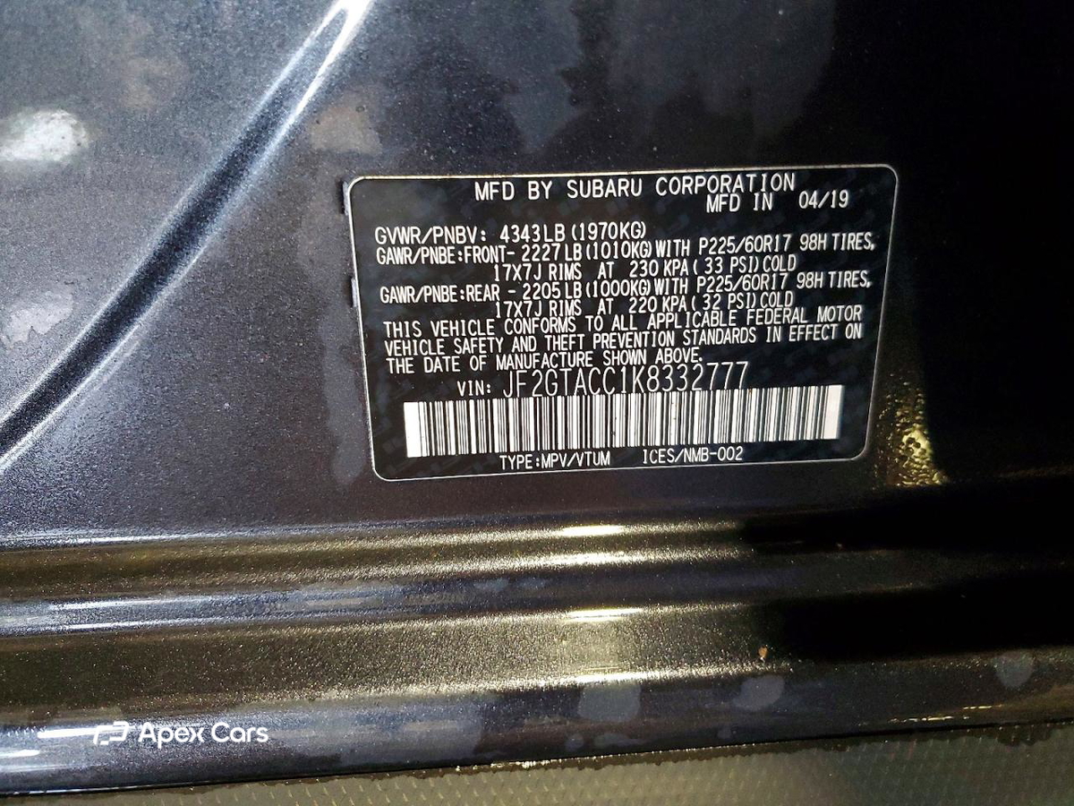 Subaru XV 2019