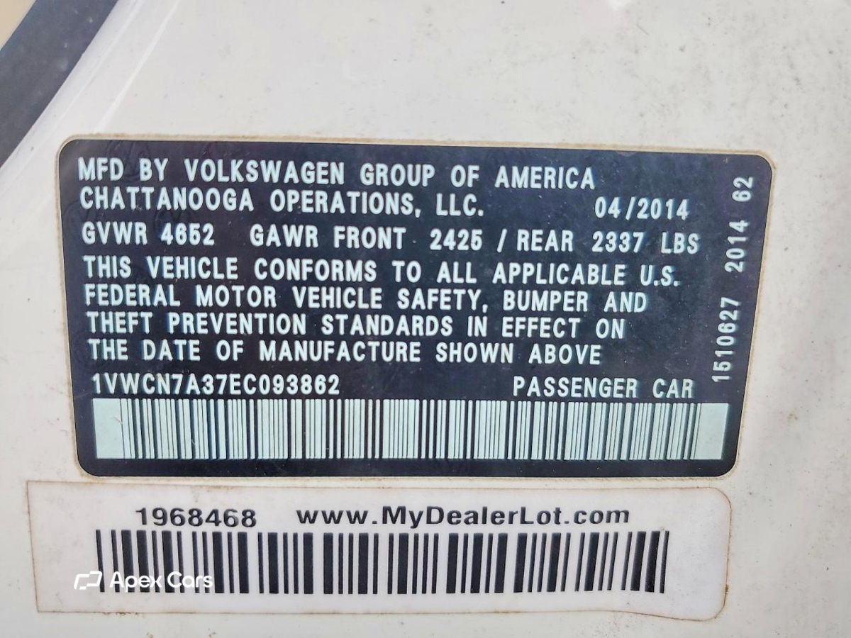 Volkswagen Passat 2014