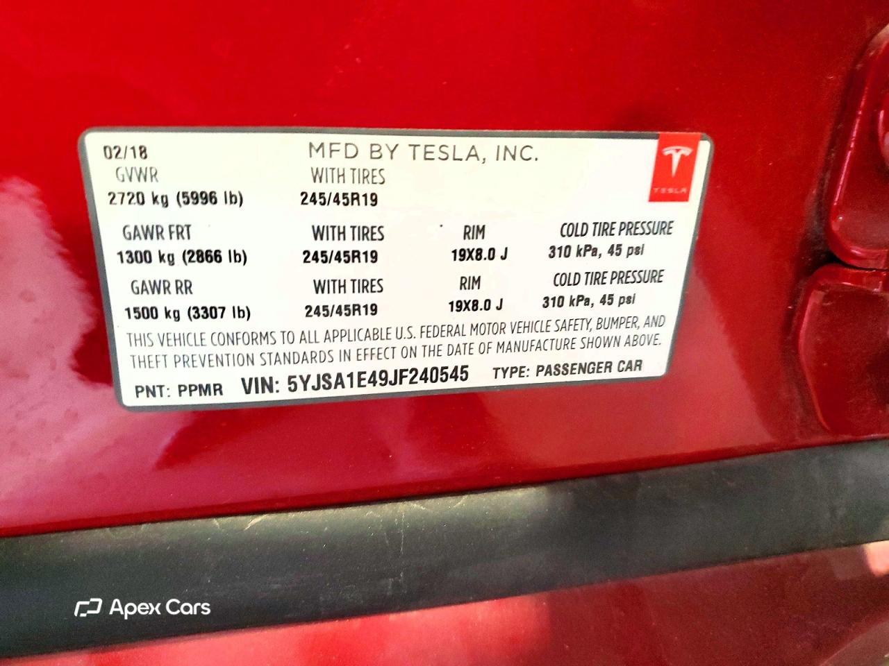 Tesla Model S 2018