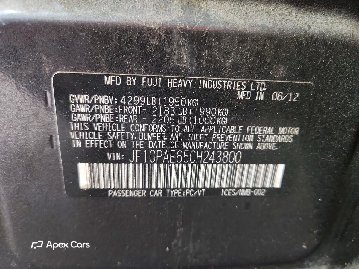 Impreza 2012