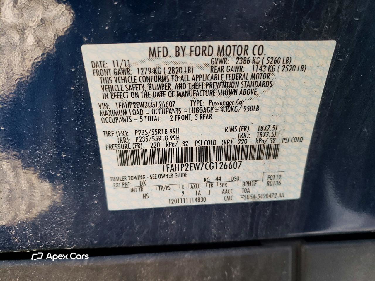Ford Taurus 2012