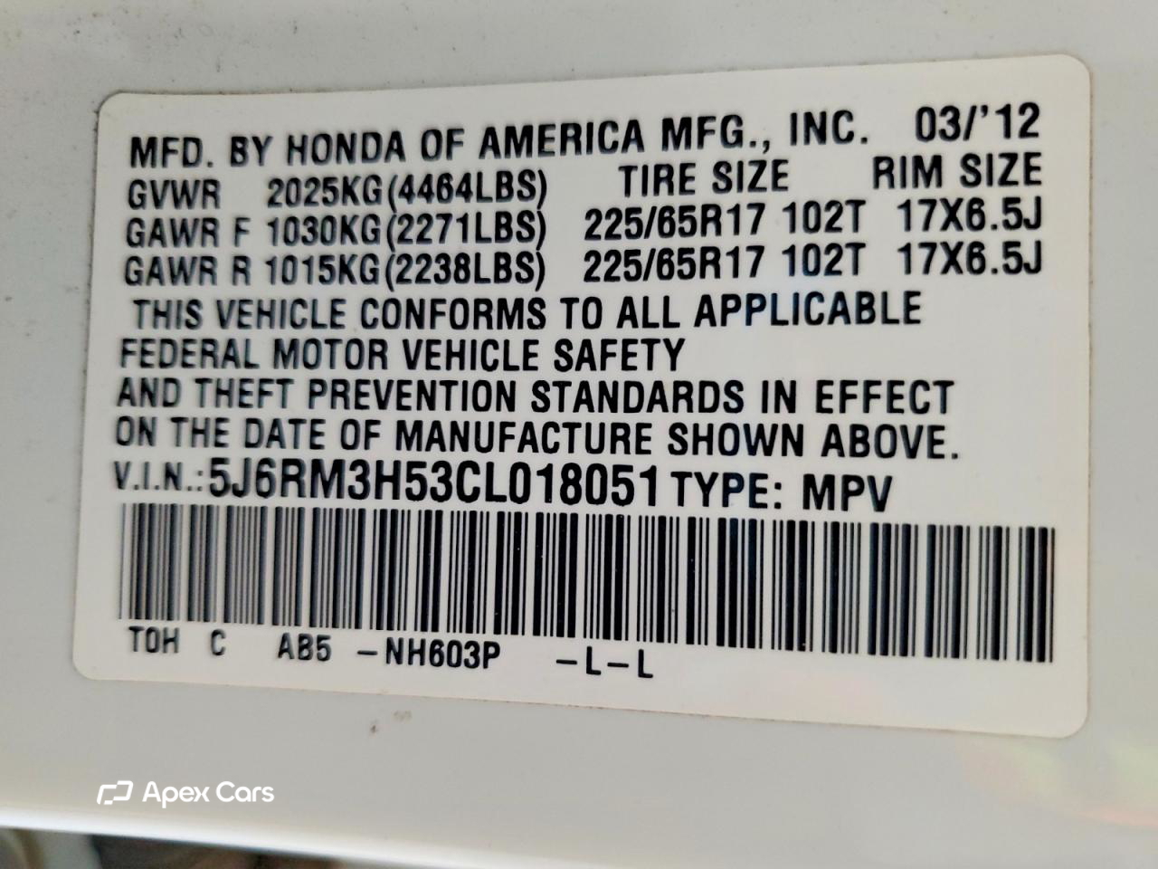 Honda CR-V 2012