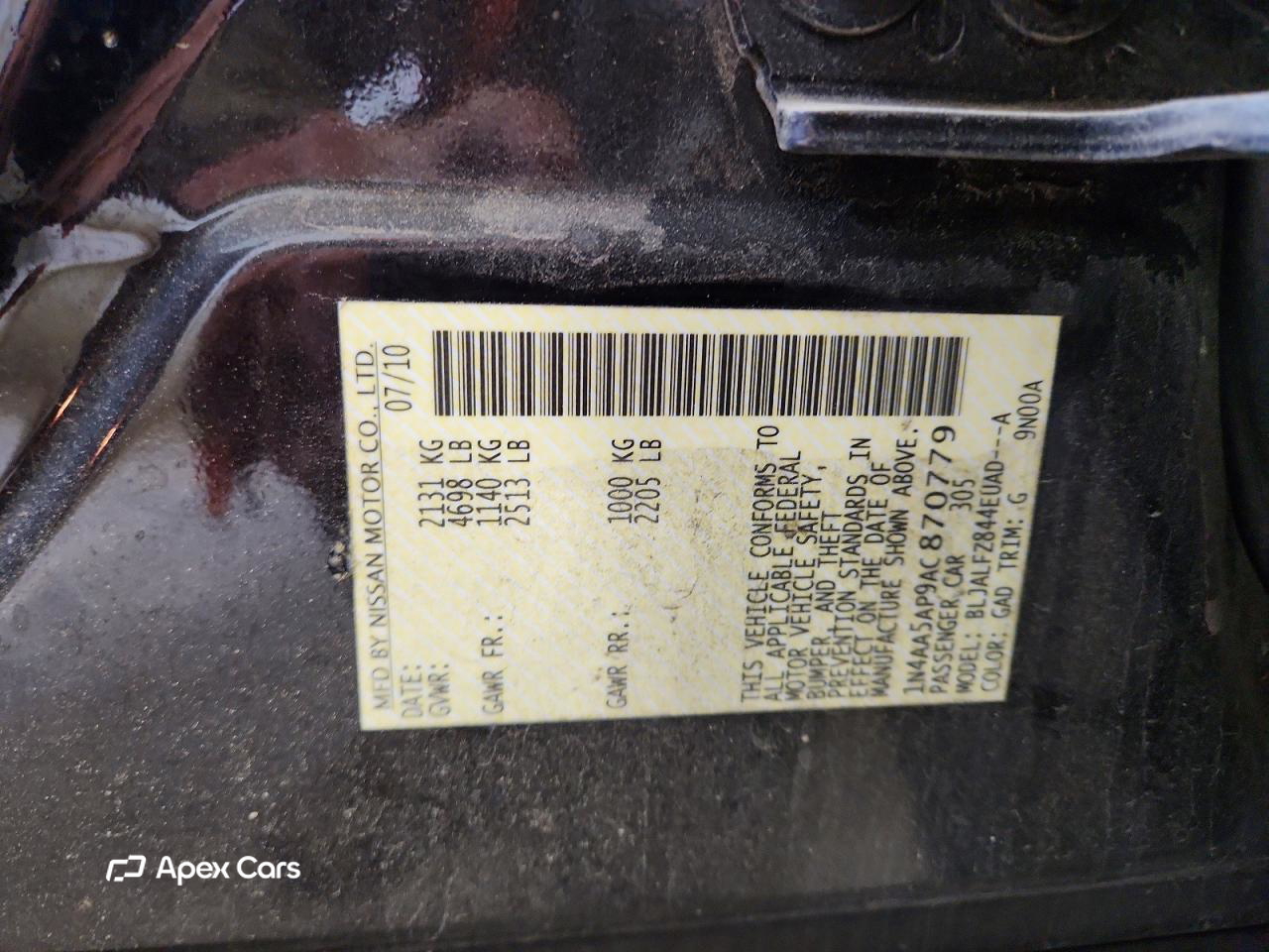 Nissan Maxima 2010