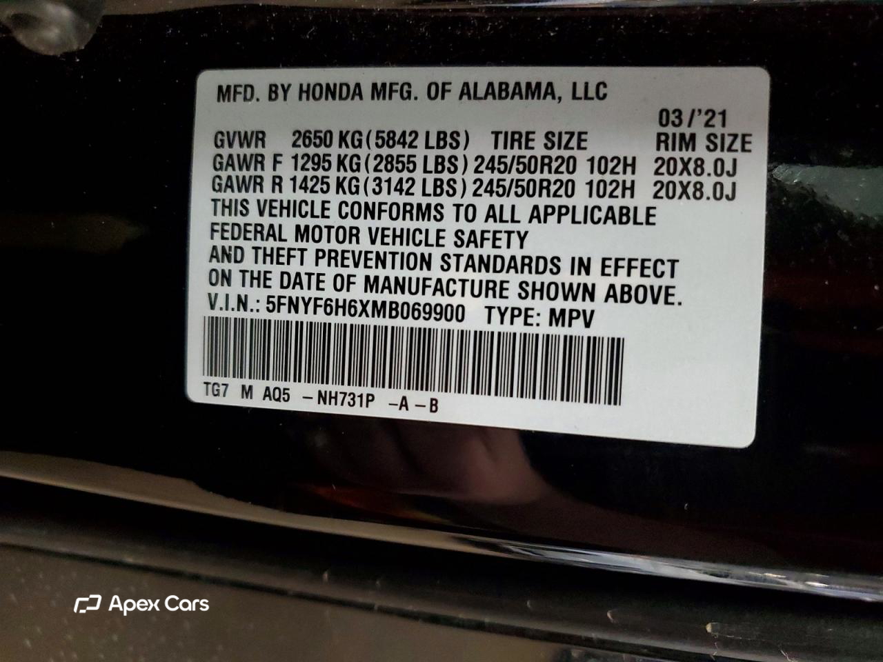 Honda Pilot 2021