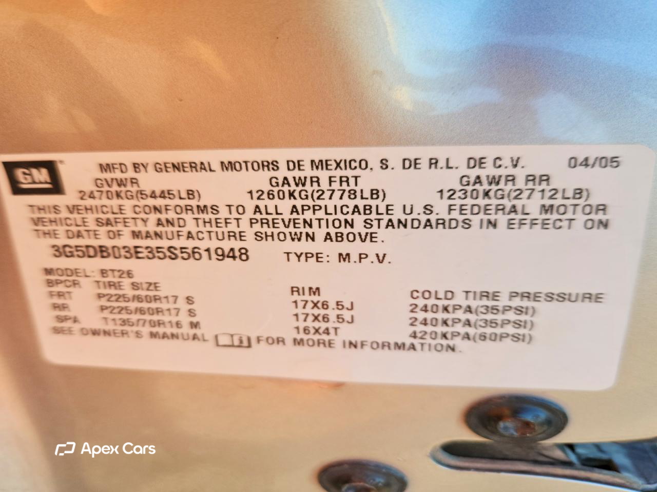 Buick Rendezvous 2005