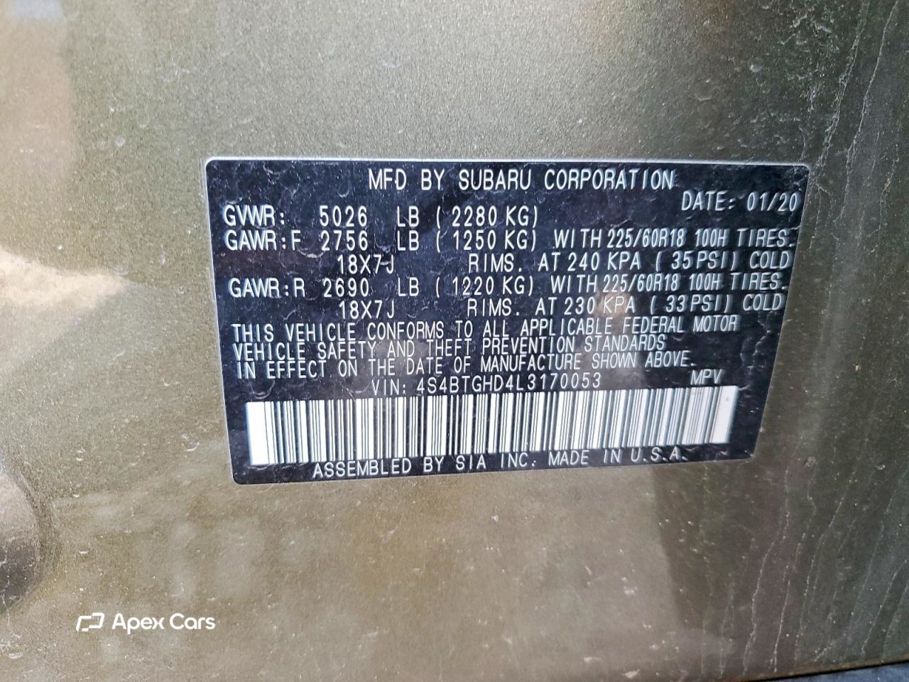Subaru Outback 2020