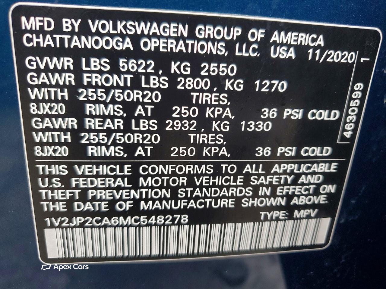 Volkswagen Atlas 2021