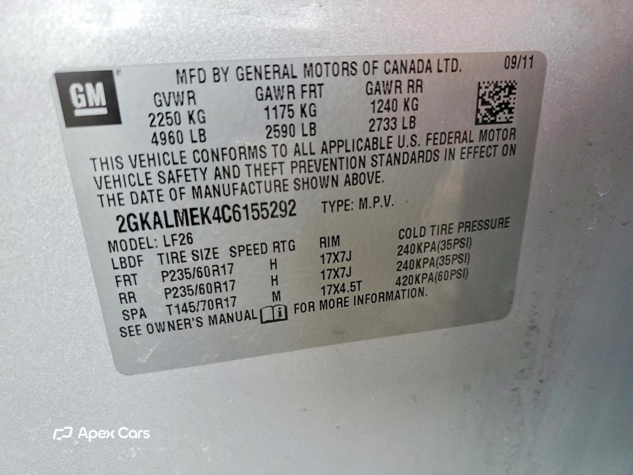 GMC Terrain 2012