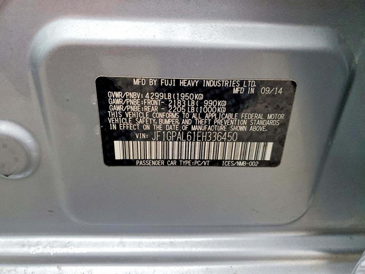 Subaru Impreza 2014