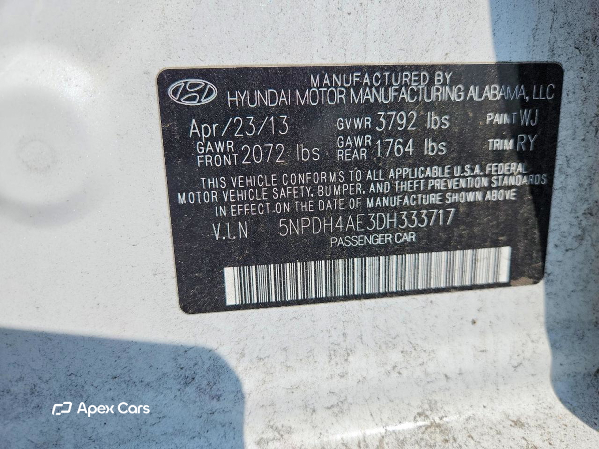 Hyundai Elantra 2013