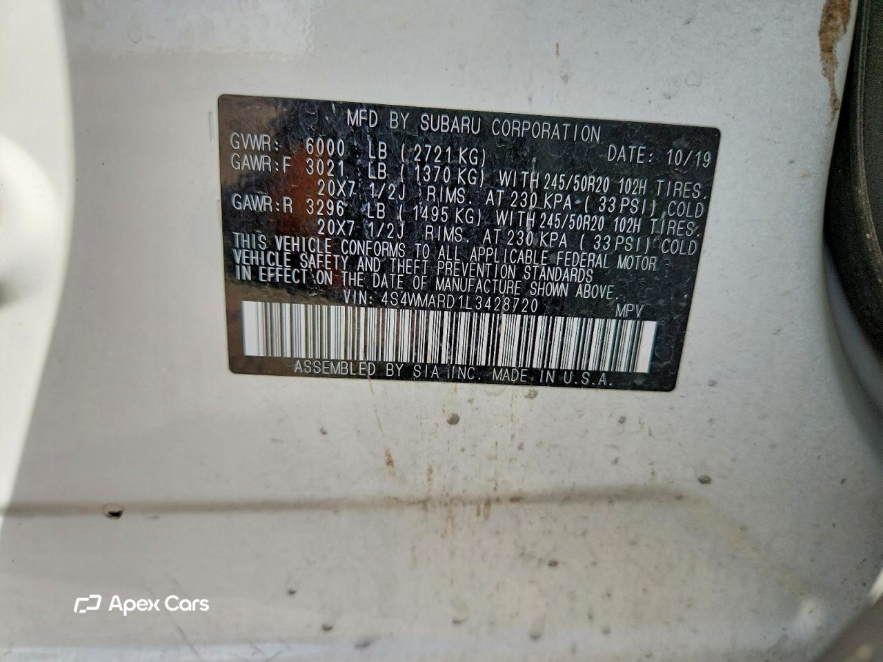 Subaru Ascent 2020